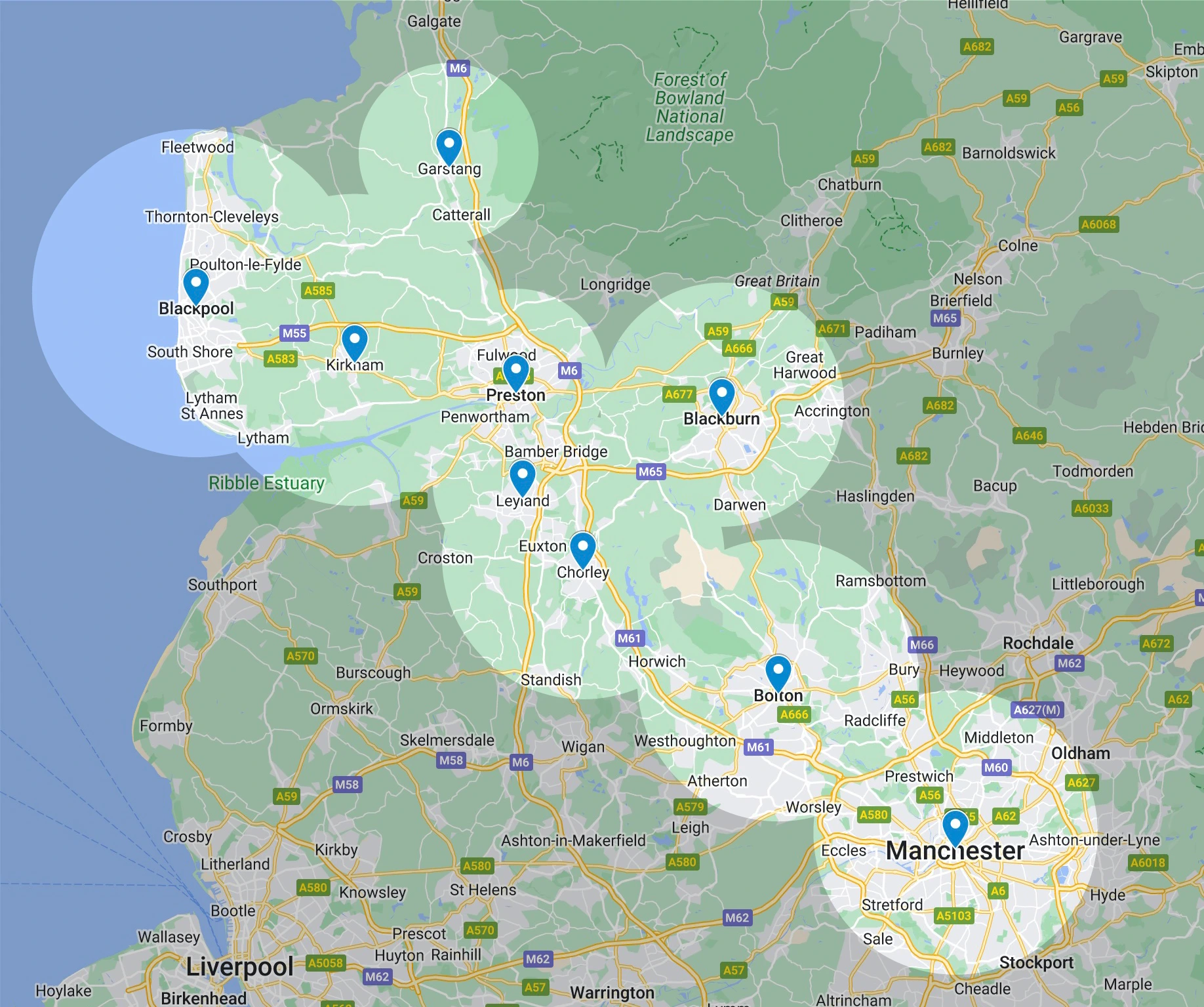 service areas